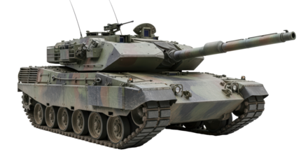 Isolated Leopard 2 Tank, Modern Military Vehicle