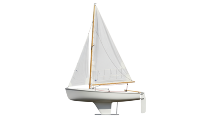 Isolated Sailboat