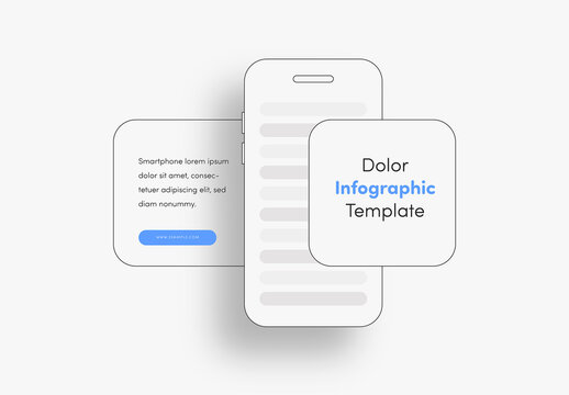 Minimal Smartphone Style Infographic Layout