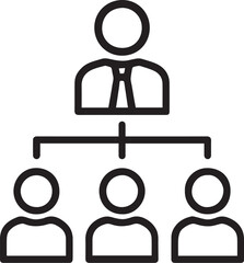 Social network user group business people icon vector illustration