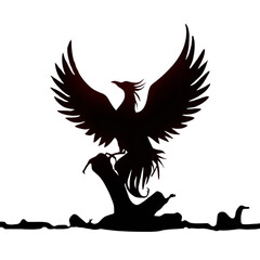 Fototapeta premium vector illustration of a eagle