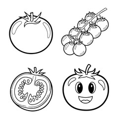 vegetables coloring page