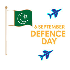 Youm-e-Difa – Pakistan Defence Day Graphic with Jets