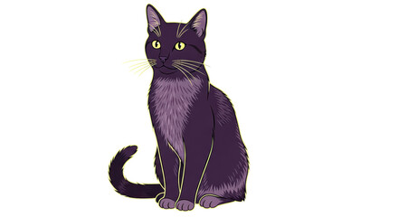 Isolated Cartoon Cat