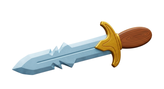 Isolated Cartoon Dagger