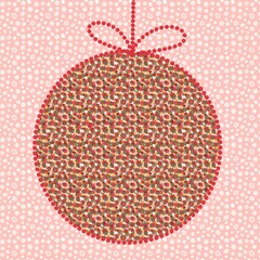 red christmas ball