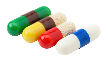 Isolated Medicine Capsules
