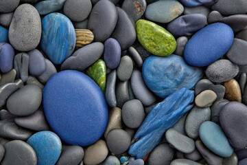 Close-up of colorful stones