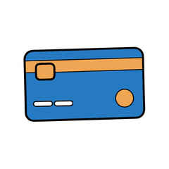 vector illustration credit card icon white background