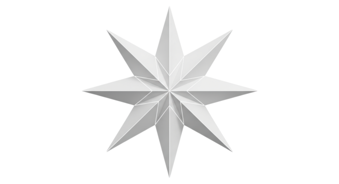 Isolated White Star