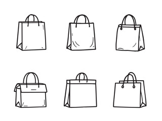 Takeaway Bag Icon Illustration
