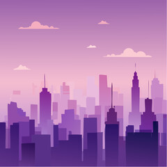 Fototapeta premium Fading Rectangles on a Violet Background, Abstract Design, Modern Aesthetic, Creative Digital Artwork.