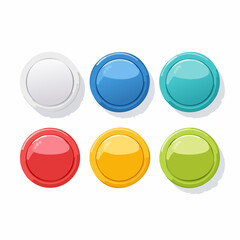 Set of 6 buttons