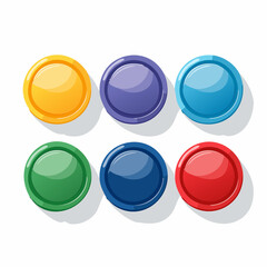 Set of 6 buttons
