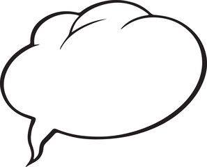  Hand Drawn Comic Speech Bubble– Vector Doodle Style Talk, Thought & Chat Balloons	