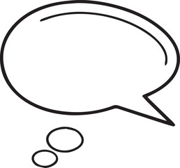  Hand Drawn Comic Speech Bubble– Vector Doodle Style Talk, Thought & Chat Balloons	