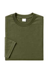 Olive Green T-Shirt high quality realistic image.