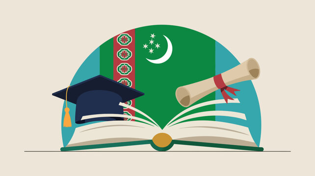 Turkmenistan Students and Knowledge Day Minimal F