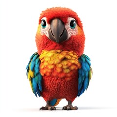 Obraz premium Macaw bird illustration colorful.