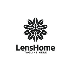 Beautiful flower logo icon