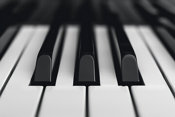 ピアノ鍵盤のシンプルな抽象構図