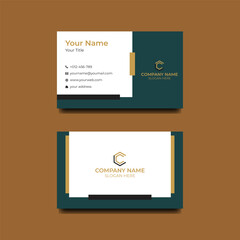 Modern Minimalist Business Card Design. Corporate Identity Template