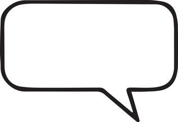 Hand Drawn Comic Speech Bubble– Vector Doodle Style Talk, Thought & Chat Balloons