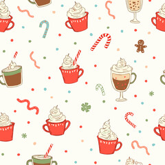 cupcake seamless pattern