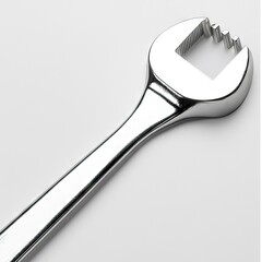 Metal wrench, close-up, tools
