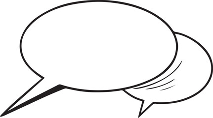 Hand Drawn Comic Speech Bubble– Vector Doodle Style Talk, Thought & Chat Balloons