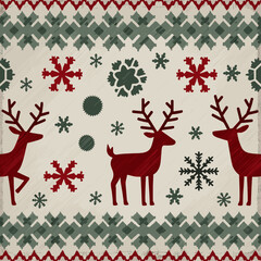 christmas card with deer