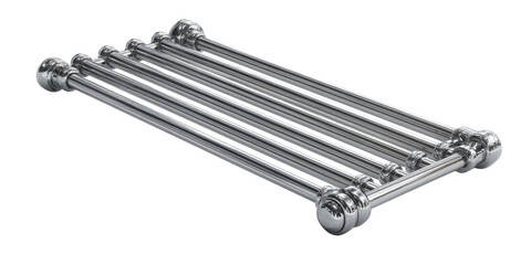 Chrome towel rack with multiple bars