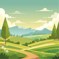 Green vintage background