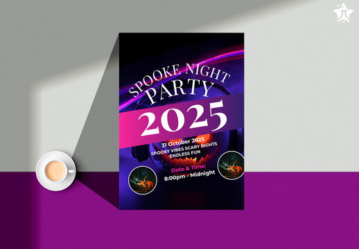Halloween Flyer Template Layout