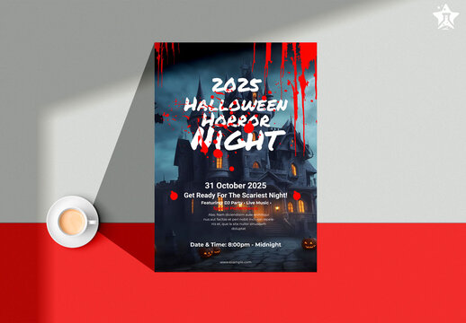 Red Halloween Flyer Template
