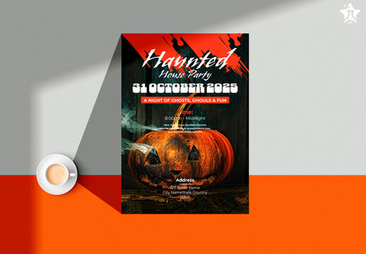 Simple Halloween Flyer Template