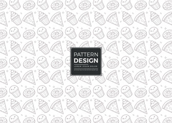 Vector illustration of a seamless floral pattern for business cards with vintage flower decoration