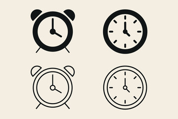 Clock icon Vector & Graphics to Download adobe stock