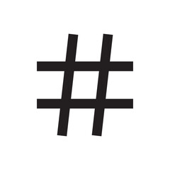 Hashtag icon. Hashtag symbol. Social Media icon. Vector illustration.