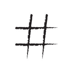 Hashtag Icon Vector Symbol Design Illustration