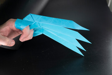 Wolverine paper claws. Paper weapons. Origami