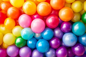 Celebrate joy with this vibrant colorful balloon background party