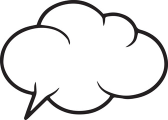  Hand Drawn Comic Speech Bubble – Vector Doodle Style Talk, Thought & Chat Balloons