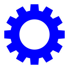 Gear Wheel Vector Icon for Industry, Technology, and Teamwork Concepts