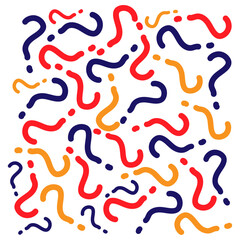Colorful question mark pattern background for creative design, advertising, and branding projects","
