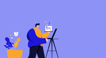 A professional managing tasks and digital documents on a laptop, embodying productivity and remote work. Ideal for business, technology, or lifestyle concepts.