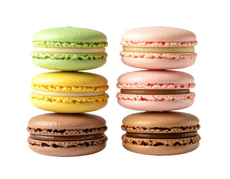 Richart French Macarons Assorted Colors, Luxury Confectionery, PNG.