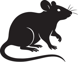 rat silhouette vector