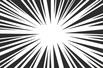 Keuken foto achterwand Pop Art Comic manga explosion backgrounds, motion effects, or movement. Radial speed lines and abstract patterns for comic explosions, flashes, or explosion action. Design illustrations.  © Irfan Onyak