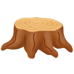 felled cutted down tree cut wood wooden isolated on white clipart png transparent illustration
